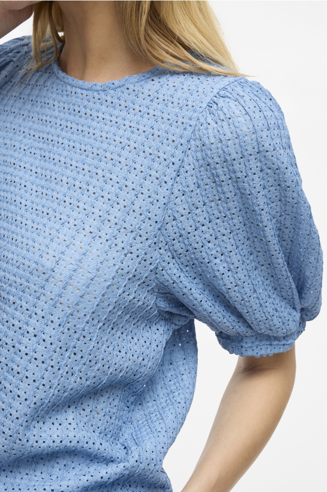 VIMINERA O-NECK 2/4 TOP/TES 14106721 BLISSFUL BLUE